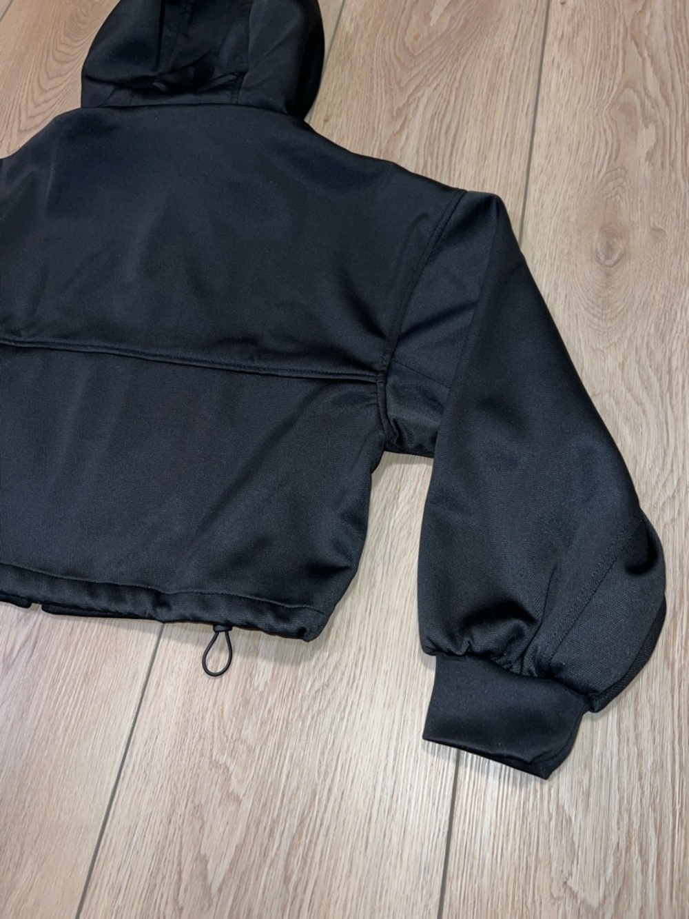 Zara Women’s Cropped Hooded Bomber Jogger Jacket - Picture 12 of 16